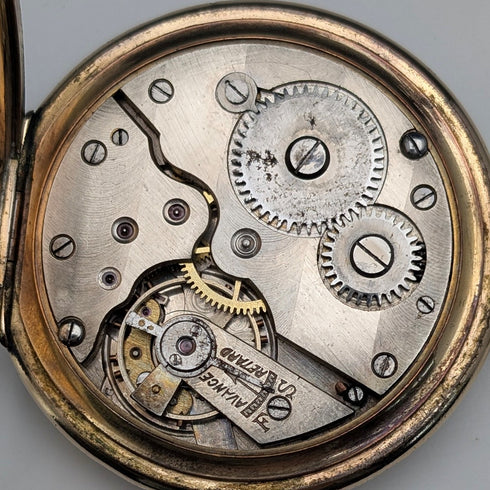 古董 瑞士 EVERSTRONG 懷錶 鍍金 超薄 開面 走時良好