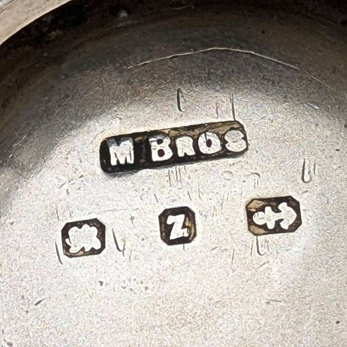 1899年 英國古董 純銀製 小型藥盒 5.9g M Bros