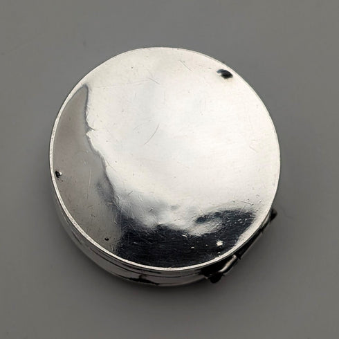 1899 British Antique Sterling Silver Small Pill Box 5.9g M Bros