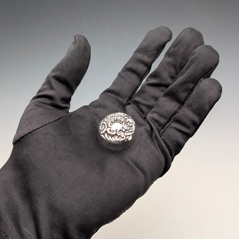 1899 British Antique Sterling Silver Small Pill Box 5.9g M Bros