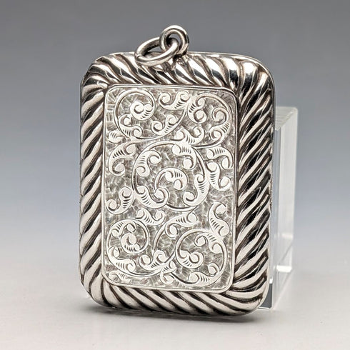 1891年 英国アンティーク 純銀製 ヴィネグレット 33g Hayes Brothers