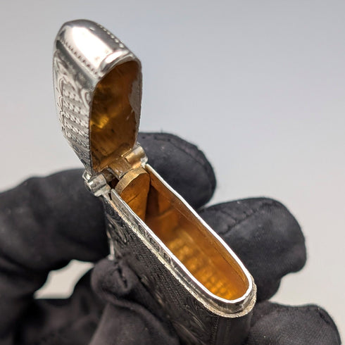 1903年 英國古董 純銀製 火柴盒 21g Joseph Gloster