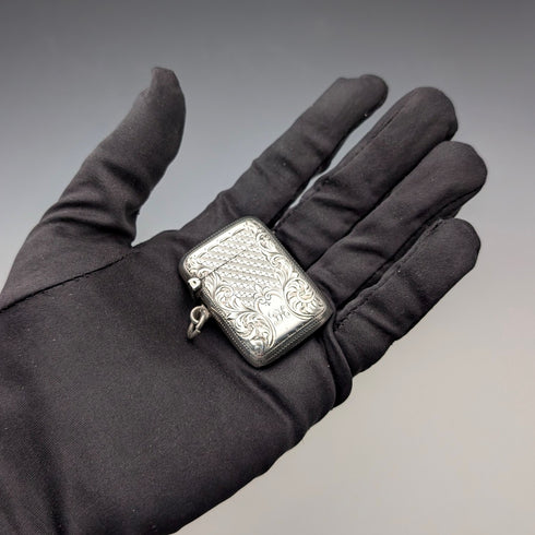 1903年 英國古董 純銀製 火柴盒 21g Joseph Gloster