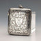 1896 English Antique Sterling Silver Vesta Case 31g J. Wilmot