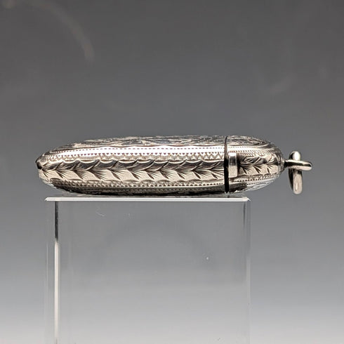 1896年 英國古董 純銀製 火柴盒 31g J. Wilmot