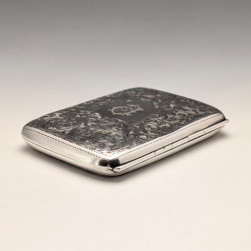 1919年 英國古董 純銀捲菸盒 60克 Constantine & Floyd