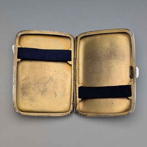 1919年 英國古董 純銀捲菸盒 60克 Constantine & Floyd