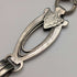 Vintage Silver Plated Fancy Link Albert Chain with Bolt Ring Clasps