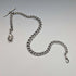 Circa 1900 English Antique Sterling Silver Albert Chain 62g Mr. Punch Charm Fob
