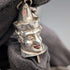 Circa 1900 English Antique Sterling Silver Albert Chain 62g Mr. Punch Charm Fob