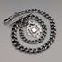 1889 British Antique Sterling Silver Albert Chain 50g Sterling Silver Medal Fob
