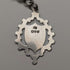 1889 British Antique Sterling Silver Albert Chain 50g Sterling Silver Medal Fob