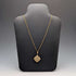 German Vintage Sterling Silver Gilt Filigree Pendant with New Chain
