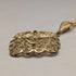 German Vintage Sterling Silver Gilt Filigree Pendant with New Chain