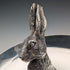 US Vintage Silverplate Rabbit Sculpture Accessory Tray Reed & Barton