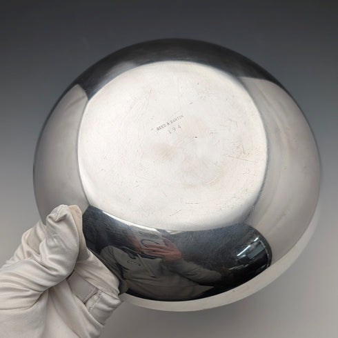 美國復古鍍銀兔雕首飾托盤 Reed&Barton