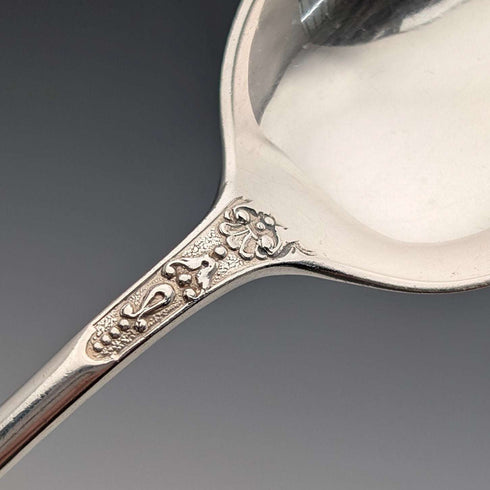 1905 British Antique Sterling Silver Christening Spoon 37g Atkin Brothers Cased
