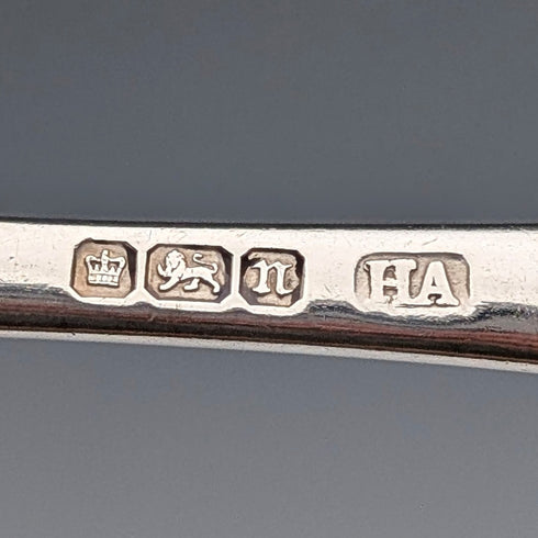 1905年 英國古董純銀洗禮湯匙 37克 Atkin Brothers 附盒裝