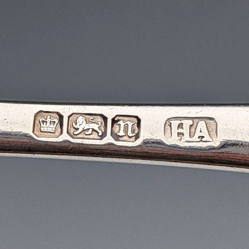 1905 British Antique Sterling Silver Christening Spoon 37g Atkin Brothers Cased