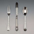 Circa 1874 English Antique Sterling Silver Christening Cutlery Set Total 89g by Walker & Hall, Cased