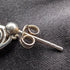 British Vintage Sterling Silver Mackintosh Rose Earrings with Case