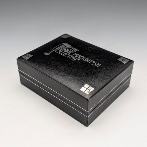 英國古董 純銀製 麥金塔玫瑰 水滴項鍊 附首飾盒