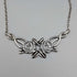 British Vintage Sterling Silver Mackintosh Rose Drop Necklace with Case