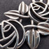 British Vintage Sterling Silver Mackintosh Rose Drop Necklace with Case