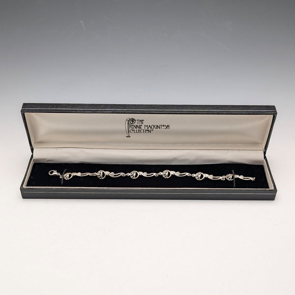 英國復古純銀麥金塔玫瑰手鍊附盒