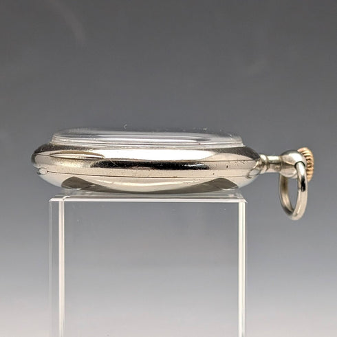 Circa 1920 Antique Omega Pocket Watch, Alloy Case, Open Face, Good Working Condition