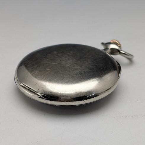 Circa 1920 Antique Omega Pocket Watch, Alloy Case, Open Face, Good Working Condition