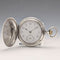 Circa 1913 Antique Longines Pocket Watch, Silver Hunter Case, Good Working Order