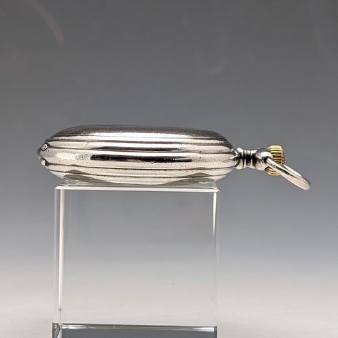 Circa 1913 Antique Longines Pocket Watch, Silver Hunter Case, Good Working Order