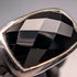Vintage Checkerboard Cut Onyx Sterling Silver Ring (JP size 19)