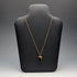 Vintage Sterling Silver Gilt Panther Pedestal Green Stone Pendant