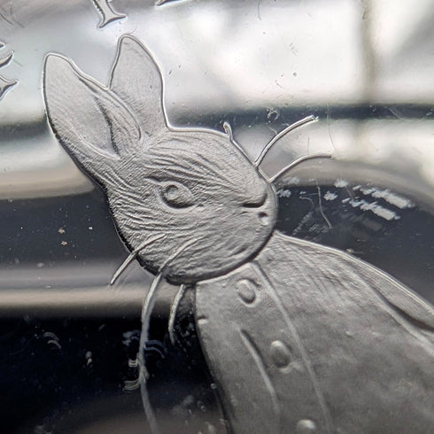 1997年 英國直布羅陀 克朗銀幣 「彼得兔」PobjoyMint 附贈保護盒及說明書