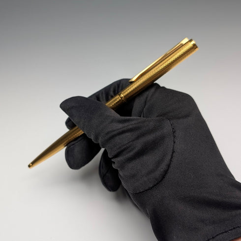 復古登喜路鍍金原子筆