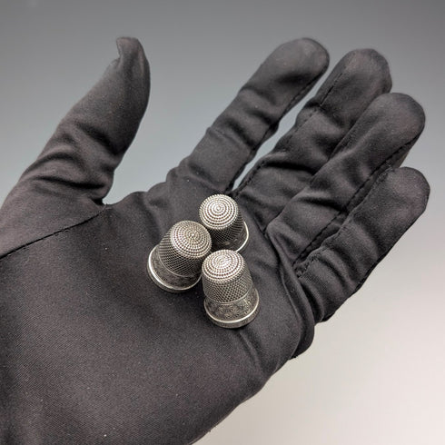 英國復古純銀頂針 3件套裝