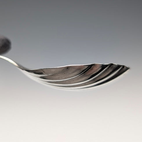 1790年 英國古董純銀製貝殼造型茶葉罐匙 6.8g GEORGE WALKERS