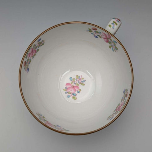 English Vintage Minton Green Cockatrice Tea Cup Trio