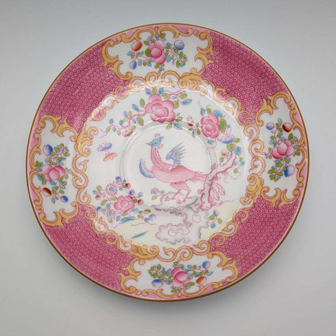 英國復古 Minton 粉紅公雞 骨瓷杯盤組