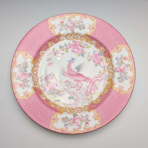 英國復古 Minton 粉紅公雞 骨瓷杯盤組