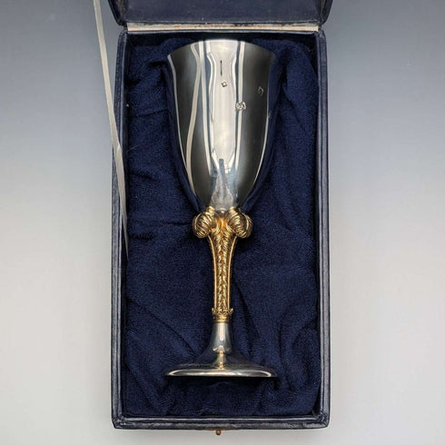 1981 UK Royal Wedding Commemorative Sterling Silver Goblet 207g St James House Company