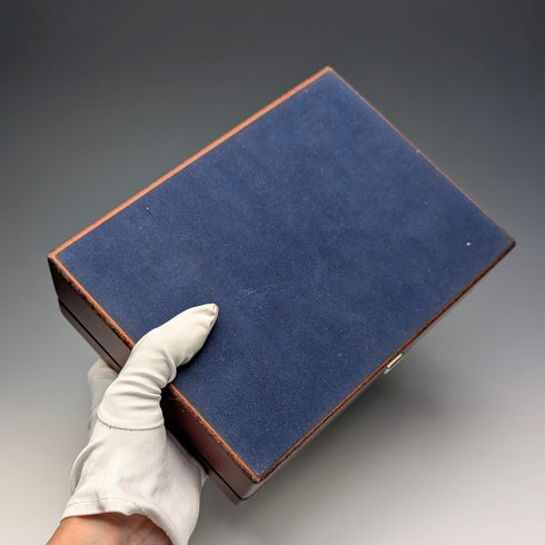 英國純銀維多利亞裝飾木製珠寶盒 Carr's of Sheffield