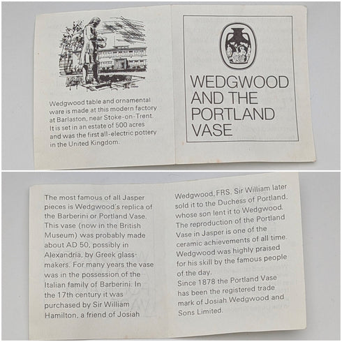 1970 Vintage British Wedgwood Sterling Silver & Jasperware Oval Brooch with Case