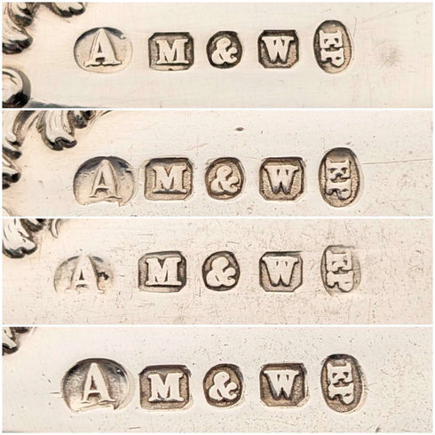 英國古董鍍銀甜點套裝 Mappin&Webb 含盒