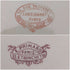 French Antique Japonism Design Hard Ceramic Side Plate Pair ②