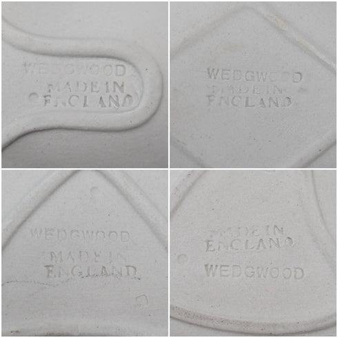 英國韋奇伍德復古碧玉撲克牌形小碟,一組4件,皇家藍