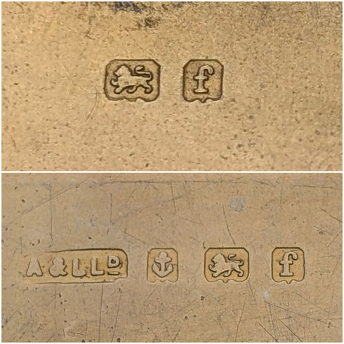 1905年 英国アンティーク 純銀製 封筒型カードケース 52g Adie&Lovekin