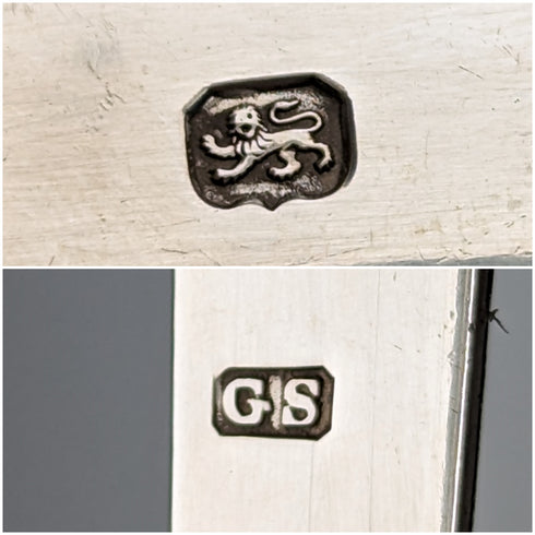 1800年頃 英国アンティーク 純銀製 シュガートング 25g George Smith IV